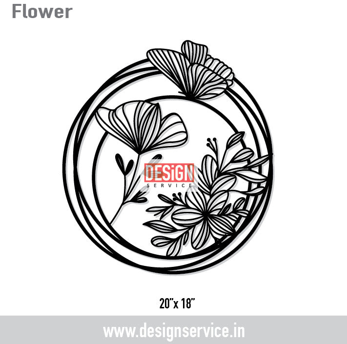 Flower Laser Cutting Design