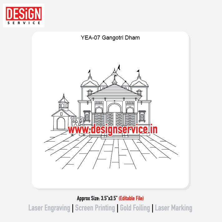 Engraving Designh Gangotri Dham