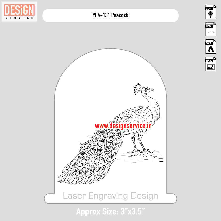 Peacock Engraving Design
