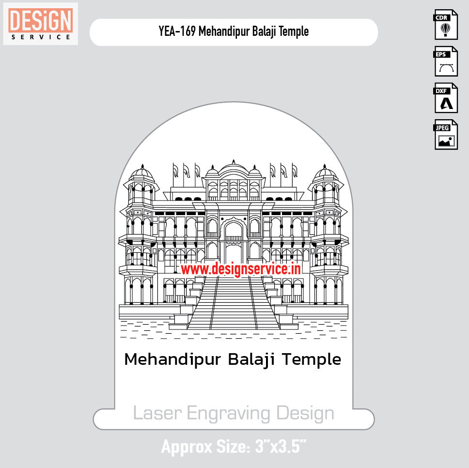 Mehandipur Balaji Temple Engraving Design