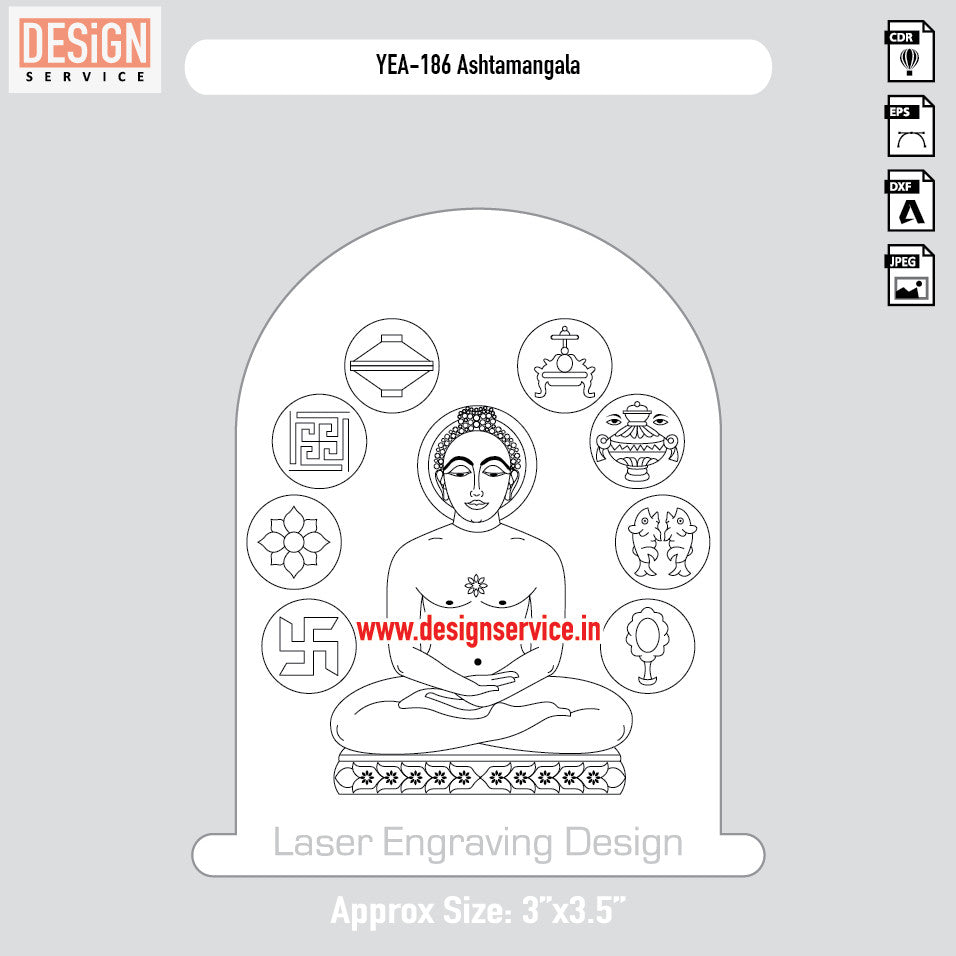 Ashtamangala Engraving Design