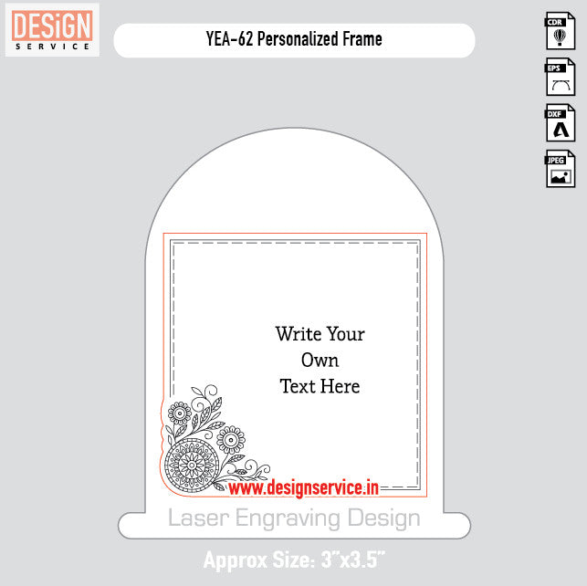 Engraving Design Personalized Frame