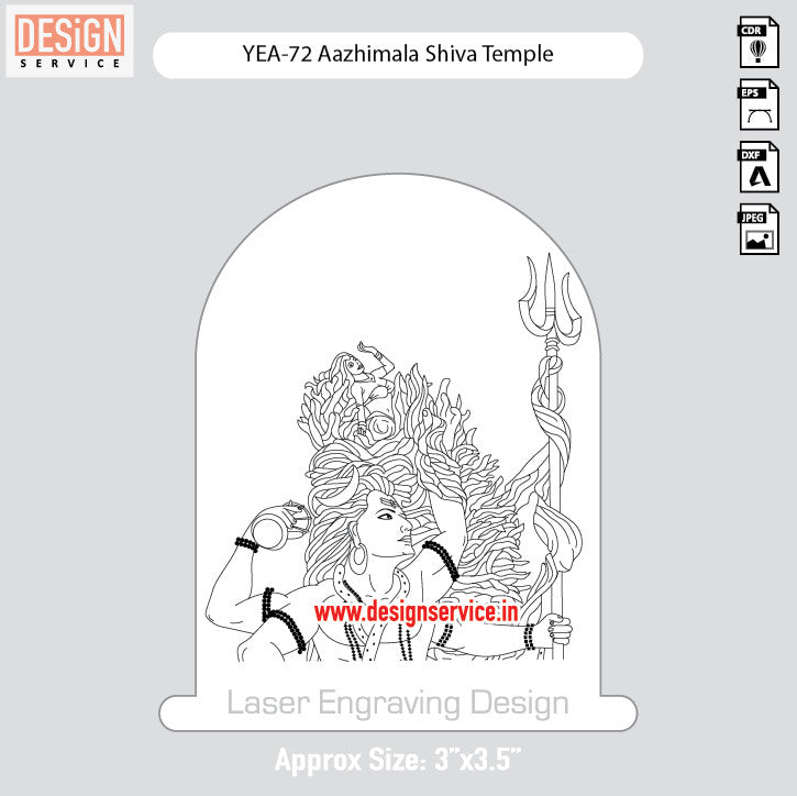 Engraving Design Aazhimala Shiva Temple