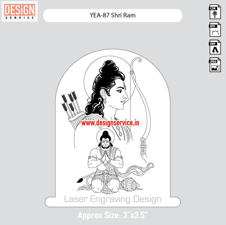YEA-87 Shri Ram Engraving Design