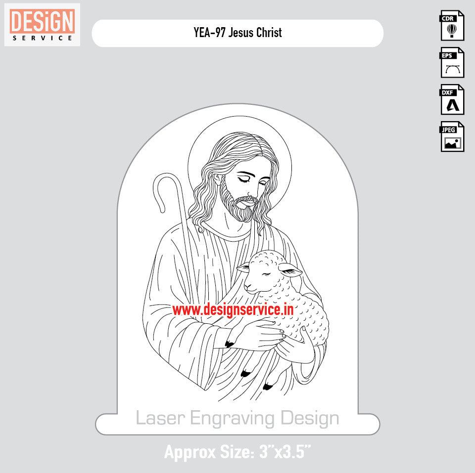 YEA-97 Jesus Christ Engraving Design