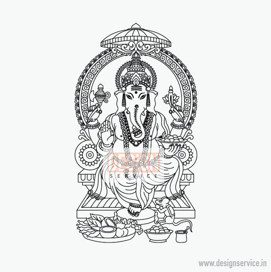 Shri Ganesh Engraving Design