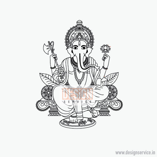 Shri Ganesh Engraving Design