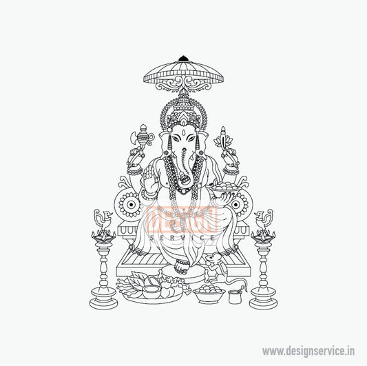 Shri Ganesh Engraving Design