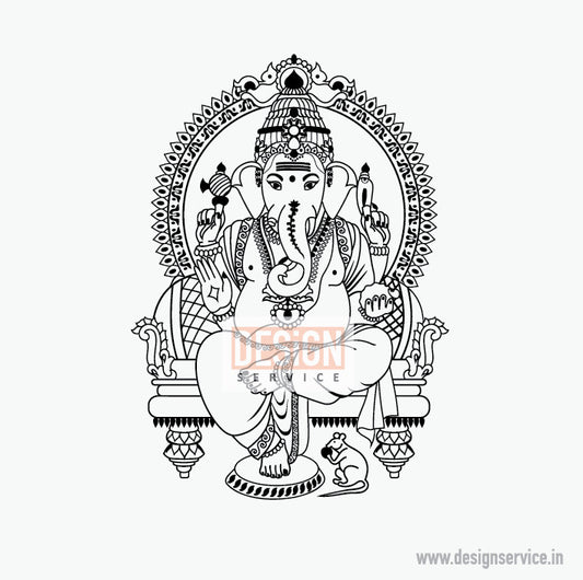 Shri Ganesh Engraving Design