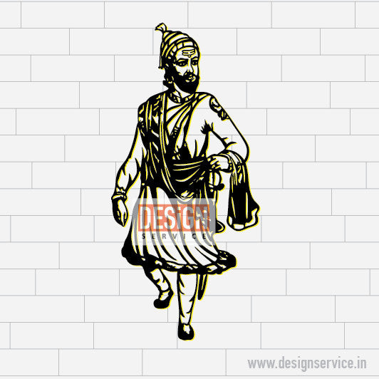 Chatrapati Shivaji Maharaj Laser Cutting Design