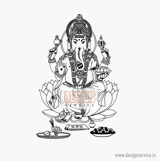 Shri Ganesh Engraving Design