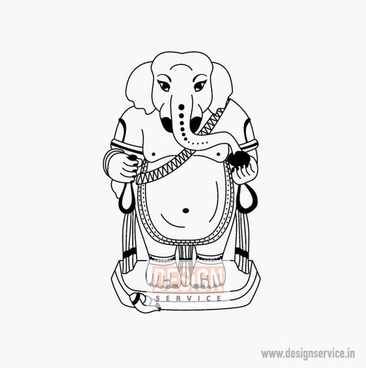 Shri Ganesh Engraving Design