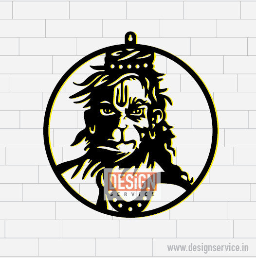 Shri Hanuman Ji Laser Cutting Design – Design Service