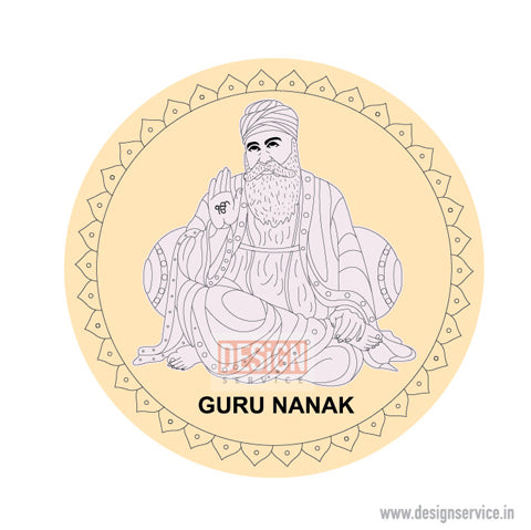 Pre-Marked Design Guru Nanak Dev Ji