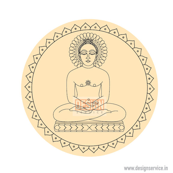 Pre-Marked Design Mahavir Swami (Bhagwan)