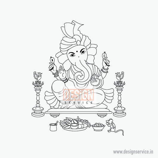 Shri Ganesh Engraving Design