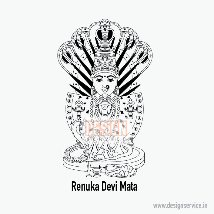 Engraving Design Renuka Devi Mata