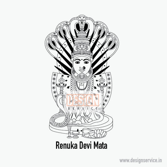 Engraving Design Renuka Devi Mata