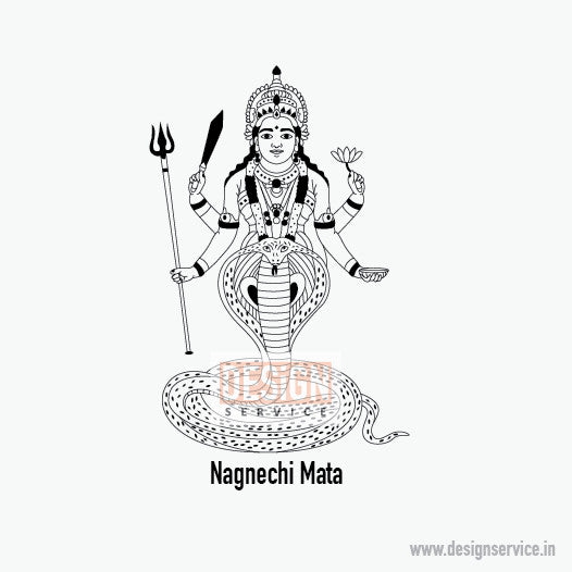 Engraving Design Nagnechi Mata