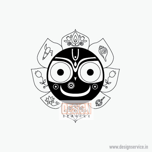 Laser Engraving Design God Jagannath Puri