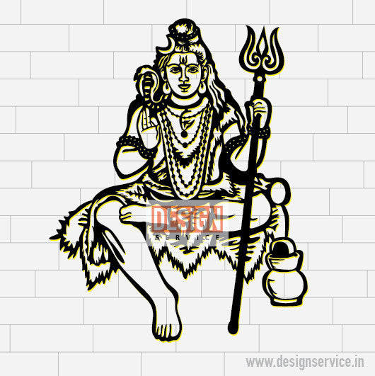 Shiv Shankar (Mahadev) Laser Cutting Design