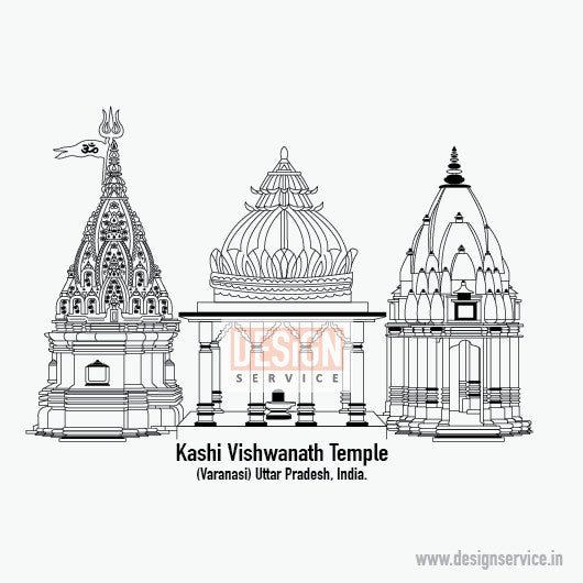 Engraving Design Kashi Vishwanath Temple