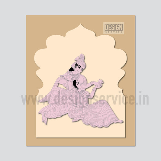 Pre-Marked Design Radha Krishna