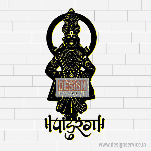 Laser Cutting Design Krishna Avatar Vitthal (Panduranga)