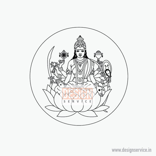 Engraving Design Vijaya Lakshmi Mata (Maa)