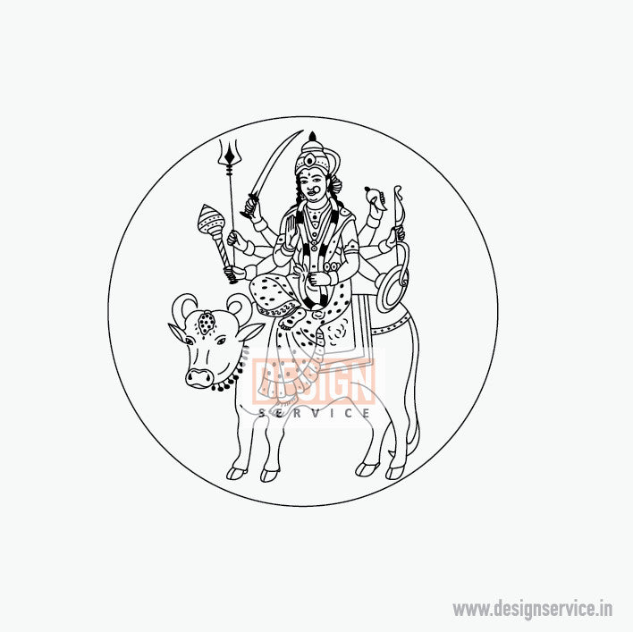 Engraving Design Vihat Mata (Maa)