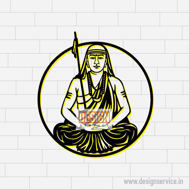 Adi shankaracharya Laser Cutting Design