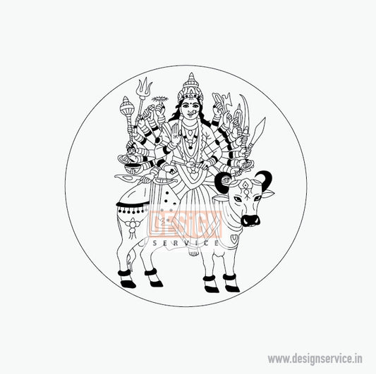 Engraving Design Vihat Mata (Maa)