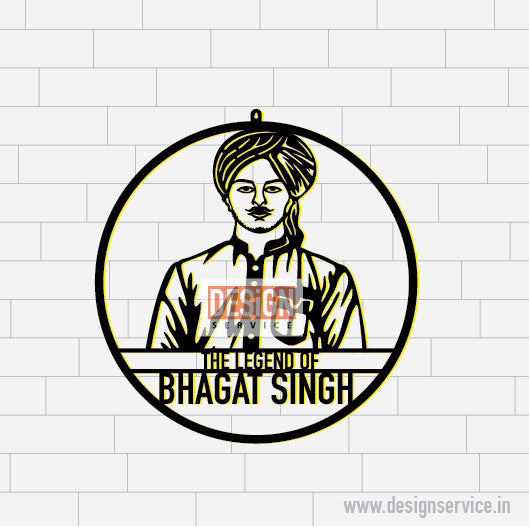 Laser Cutting Design The Legend of Bhagat Singh