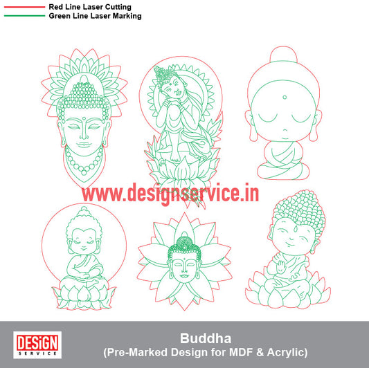 Pre-Marked Design Buddha