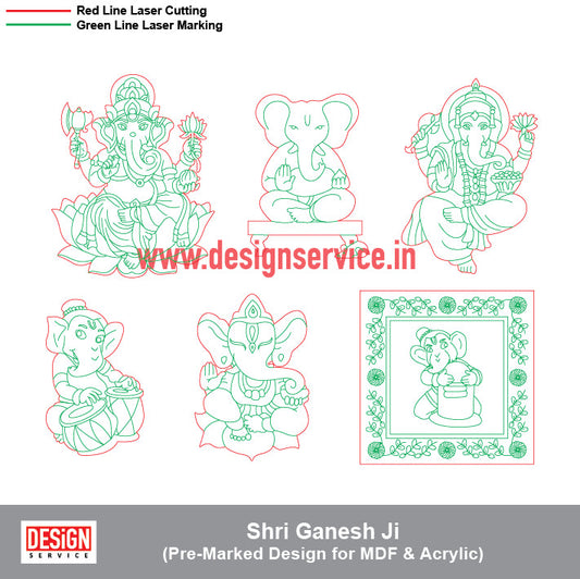 Pre-Marked Design Shri Ganesh Ji