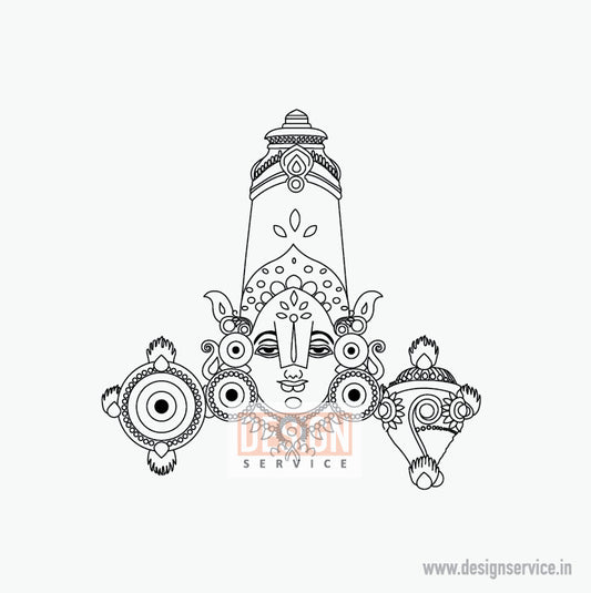 Engraving Design Venkatesaya (Tirupati Balaji)