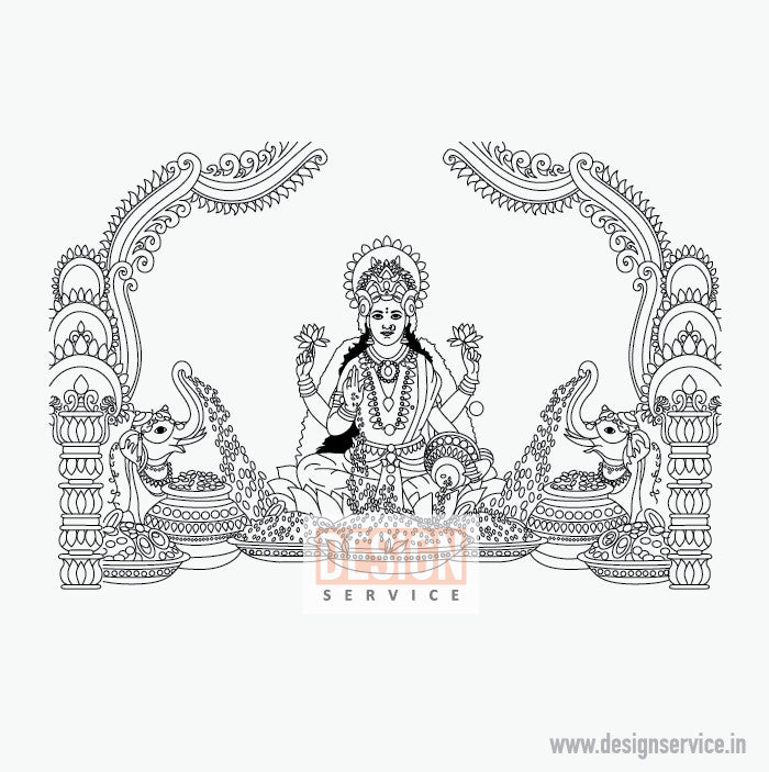 Engraving Design Dhan Laxmi Mata