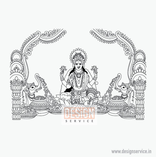 Engraving Design Dhan Laxmi Mata