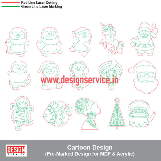 Pre-Marked Design Cartoon