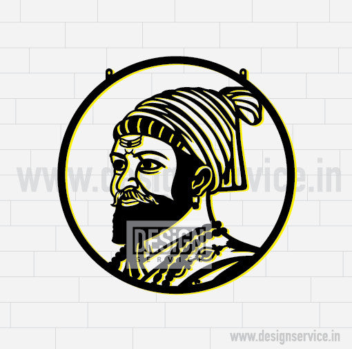 Laser Cutting Design Shivaji Maharaj