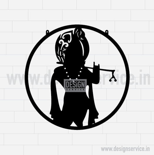 Laser Cutting Design Shri Krishna