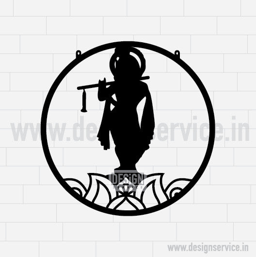 Laser Cutting Design Shri Krishna