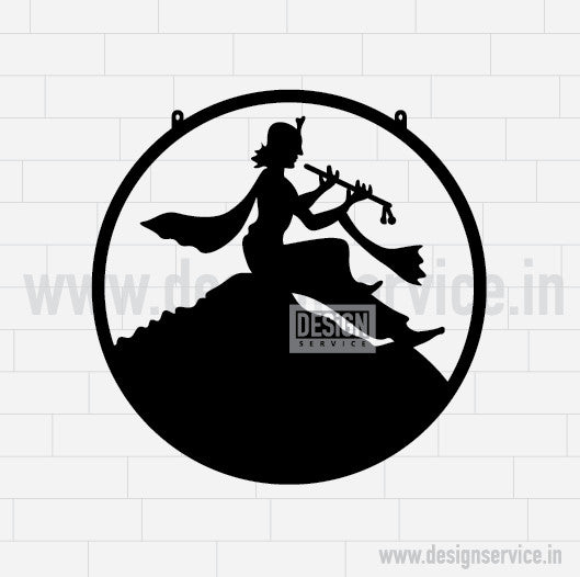 Laser Cutting Design Shri Krishna