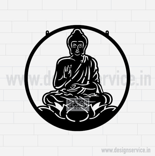 Laser Cutting Design Gautam Buddha