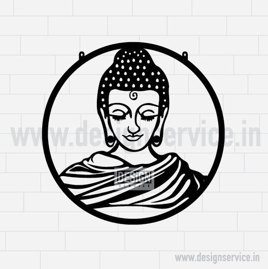 Laser Cutting Design Gautam Buddha