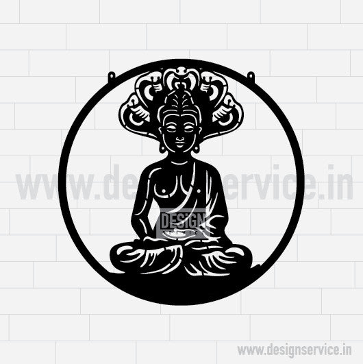 Laser Cutting Design Gautam Buddha