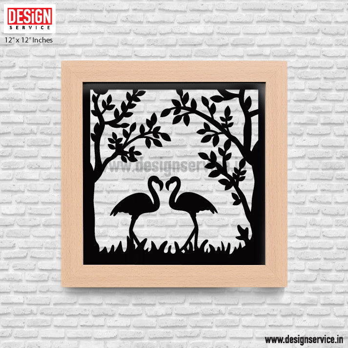 Laser Cutting Design Happy Couple Laser Cutting metal wall Decor (12x12)