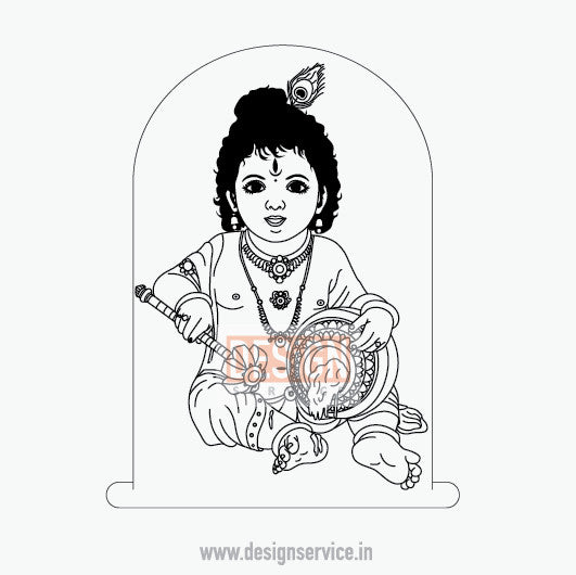 Engraving Design Bal Krishna Gopal