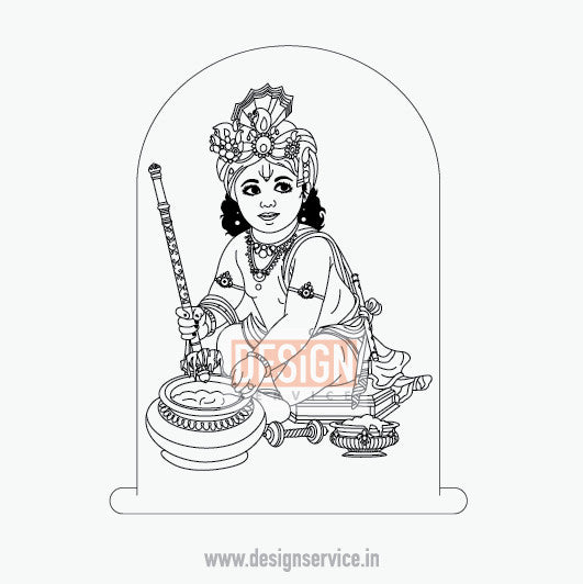 Engraving Design Bal Krishna Gopal