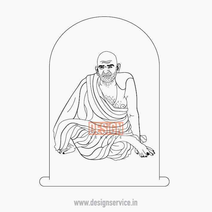 Engraving Design Neem Karoli Baba (Samarth)